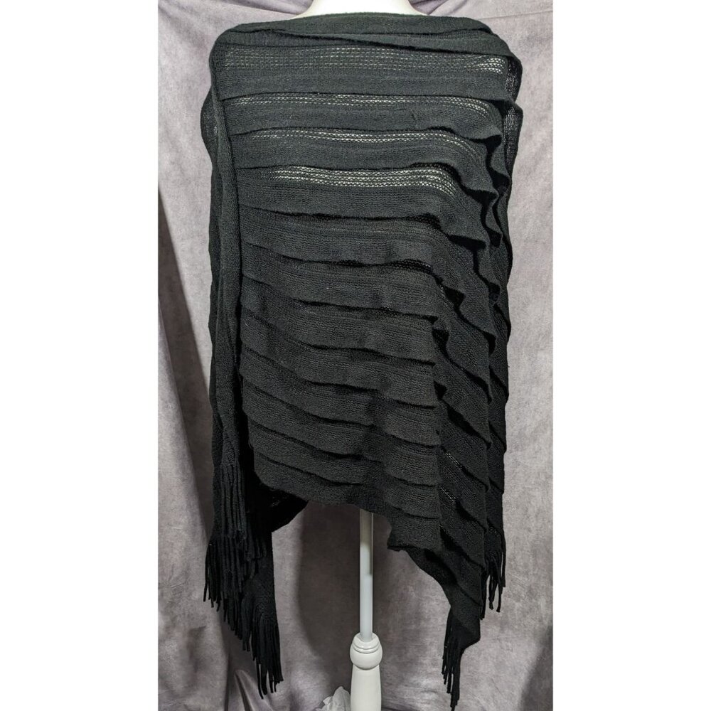 Gena Accessories Gothic Layered Knit Poncho
